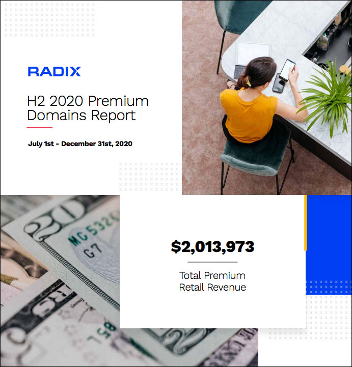 Radix's H2 2020 Premium Domains Report