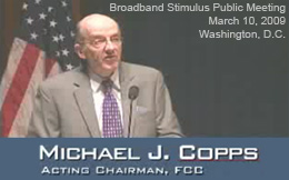 Reports of First Public Meeting Discussing Distribution of $7.2 Billion US Broadband Stimulus