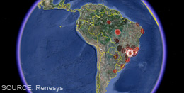 How Brazil's Massive Power Outage Affected Telecommunications and Internet Routing System