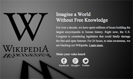 Websites Go Dark Protesting SOPA and PIPA, Senators Change Course